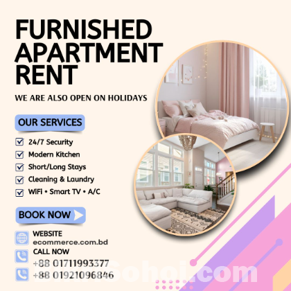 1BHK Furnished Serviced Apartment for Short Stay